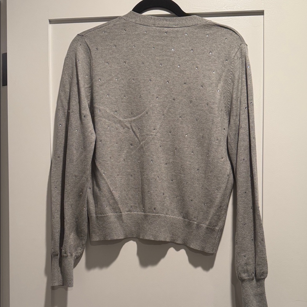 Gray Buttoned Cardigan - Picture 7 of 7